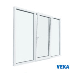 Пластиковое окно пвх VEKA трёхстворчатое 1200x1600мм(ВхШ) Двухкамерное